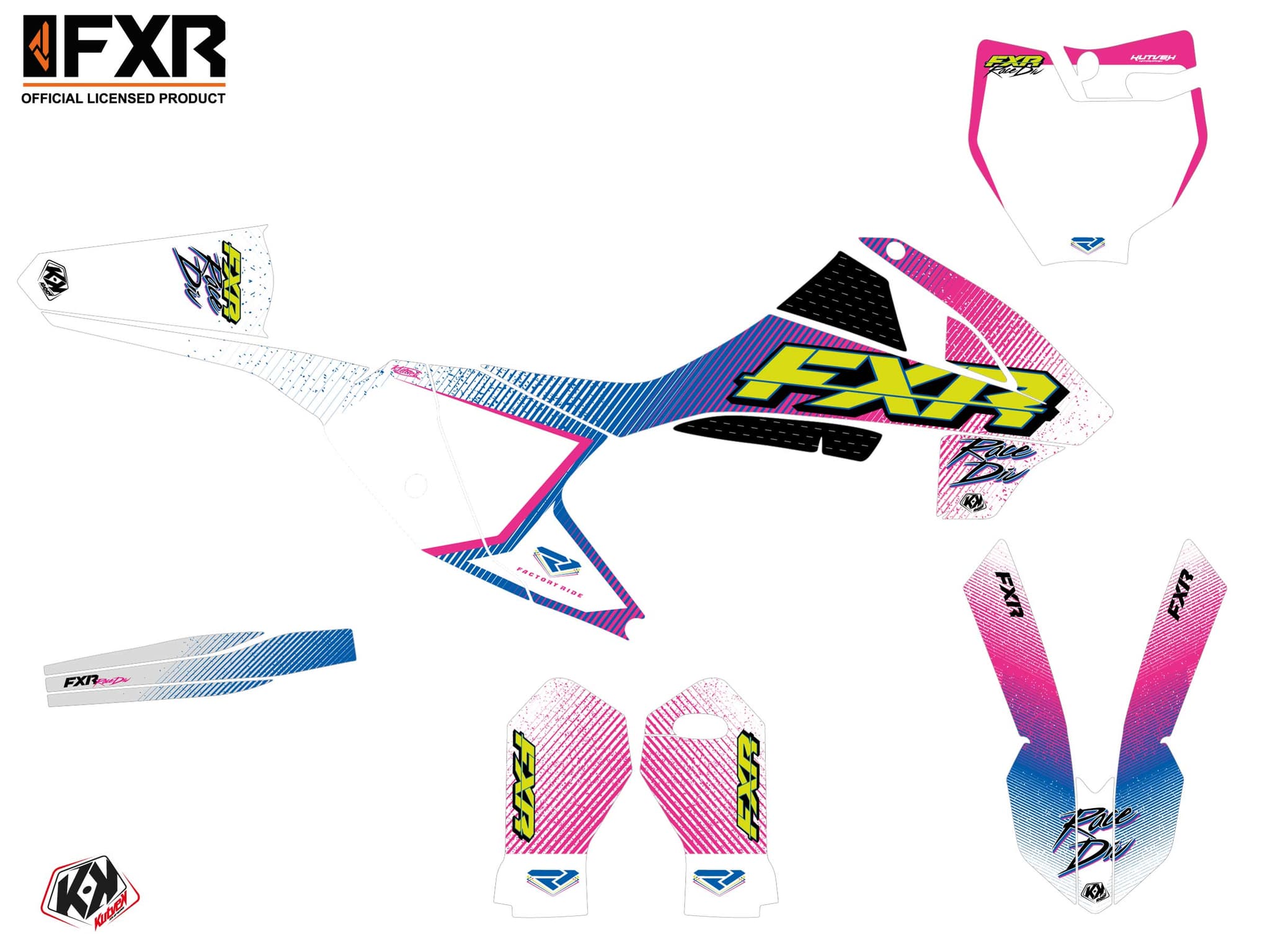 kit graphique motocross gasgas mc 65 fxr retro | GASGAS | Kutvek - View 2