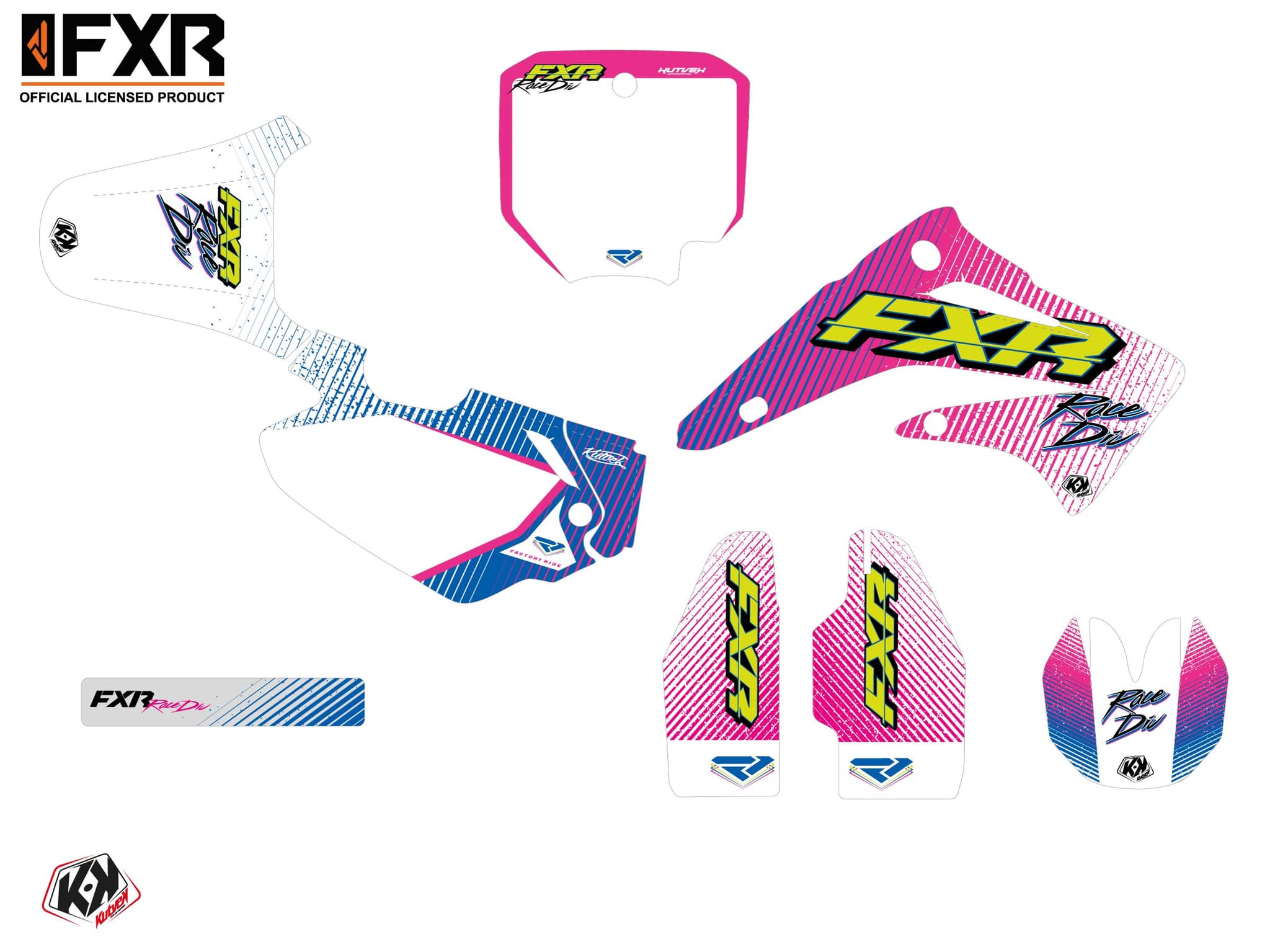 kit graphique motocross honda cr 85 fxr retro | Honda | Kutvek - View 2