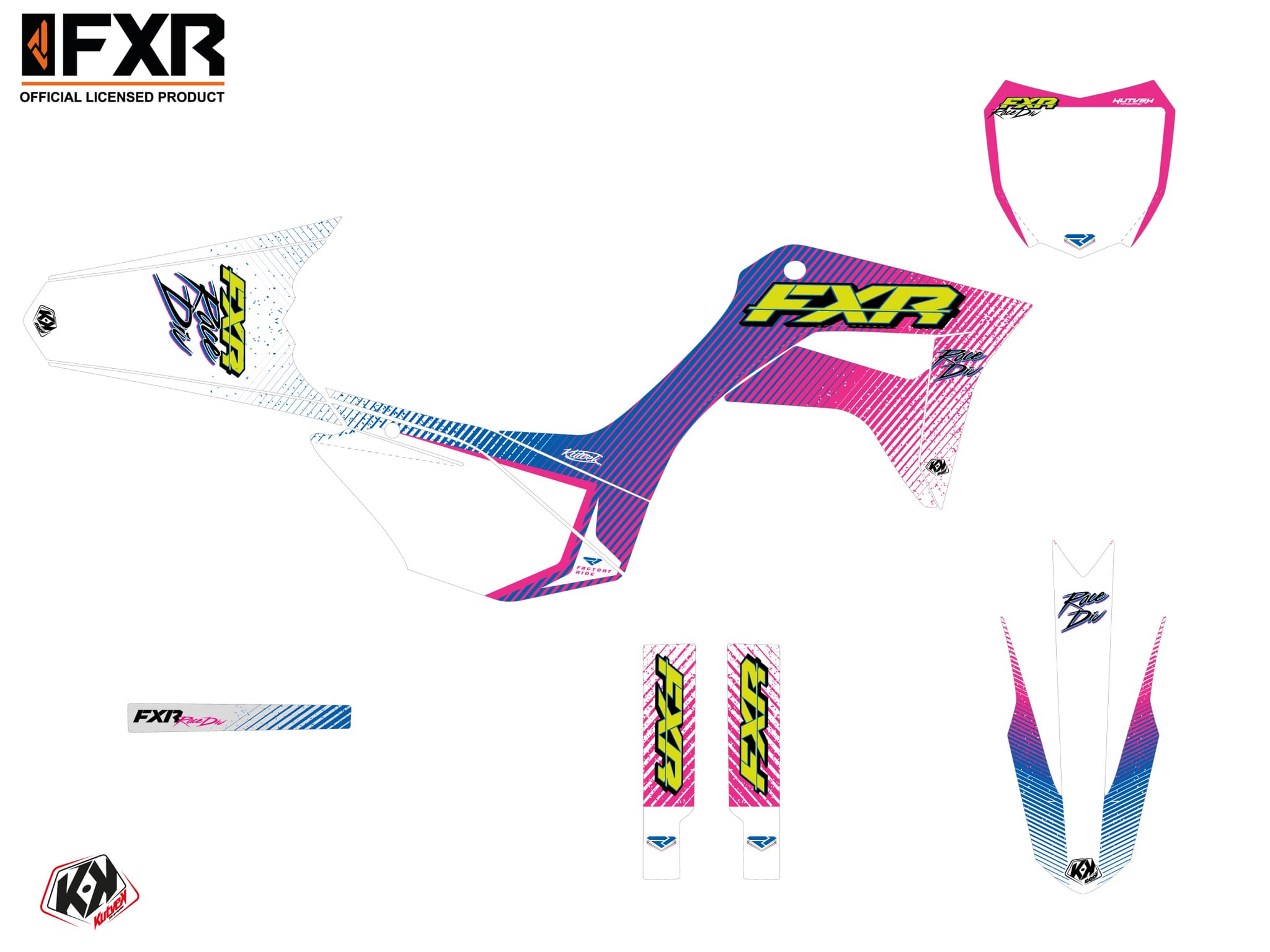 kit graphique motocross honda crf 125 f fxr retro | Honda | Kutvek - View 2