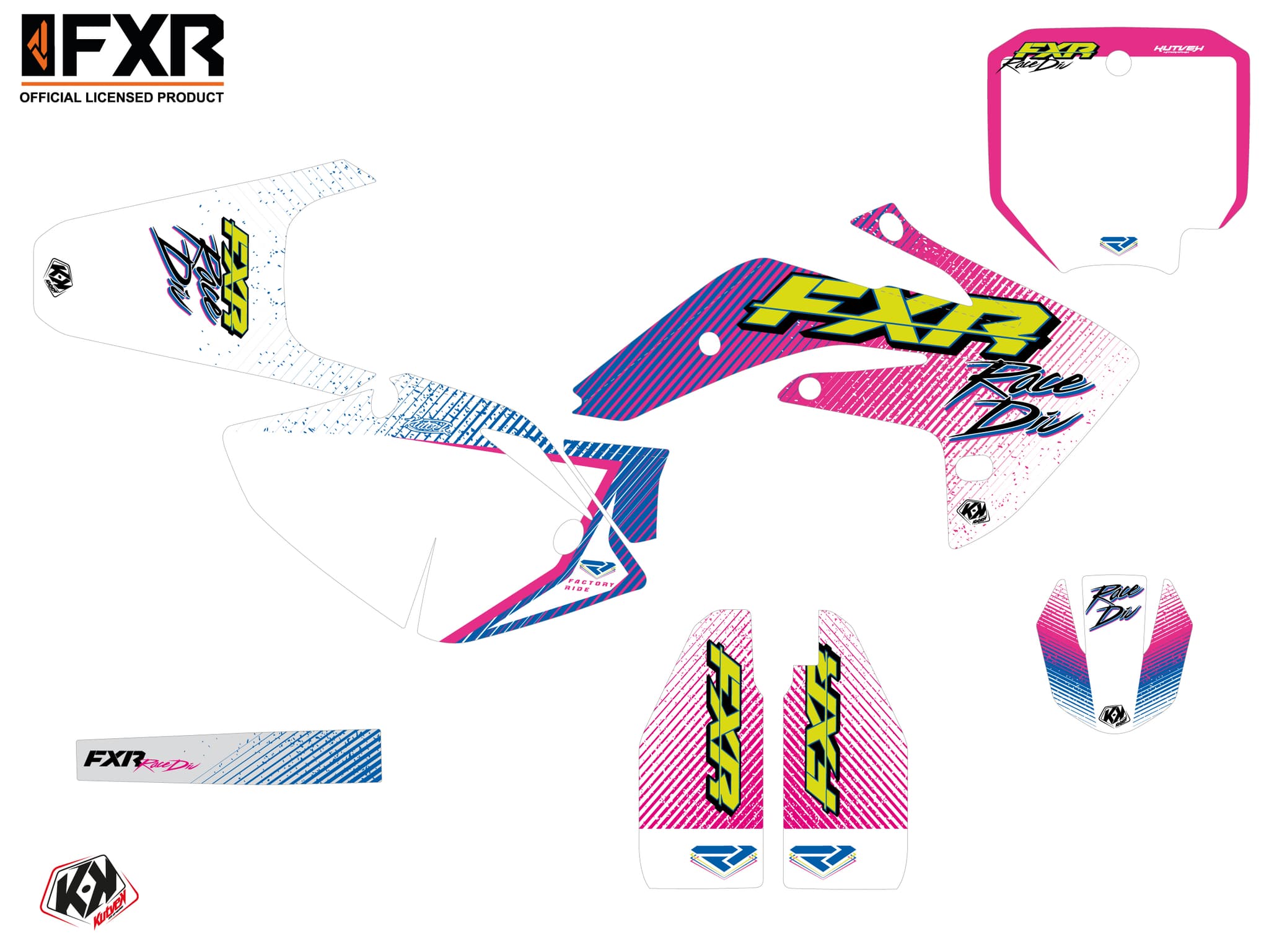 kit graphique motocross honda crf 150 r fxr retro | Honda | Kutvek - View 2