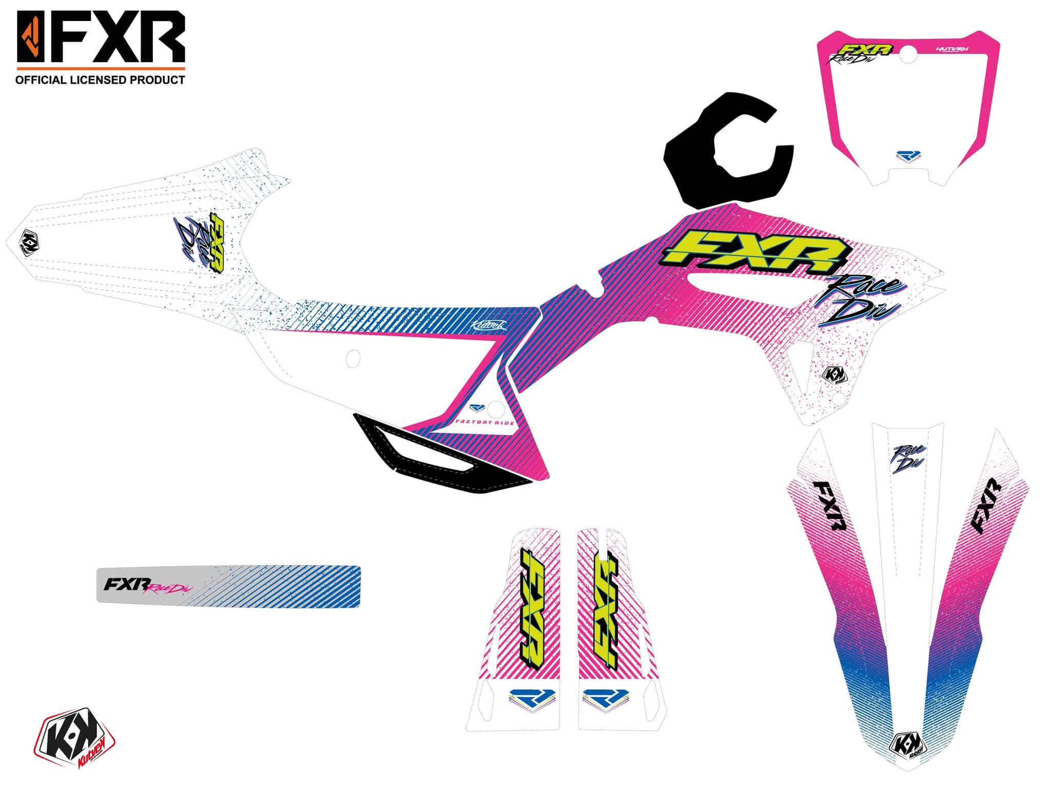 dirt bike honda crf 450 r fxr retro   graphic kit | Honda | Kutvek - View 2