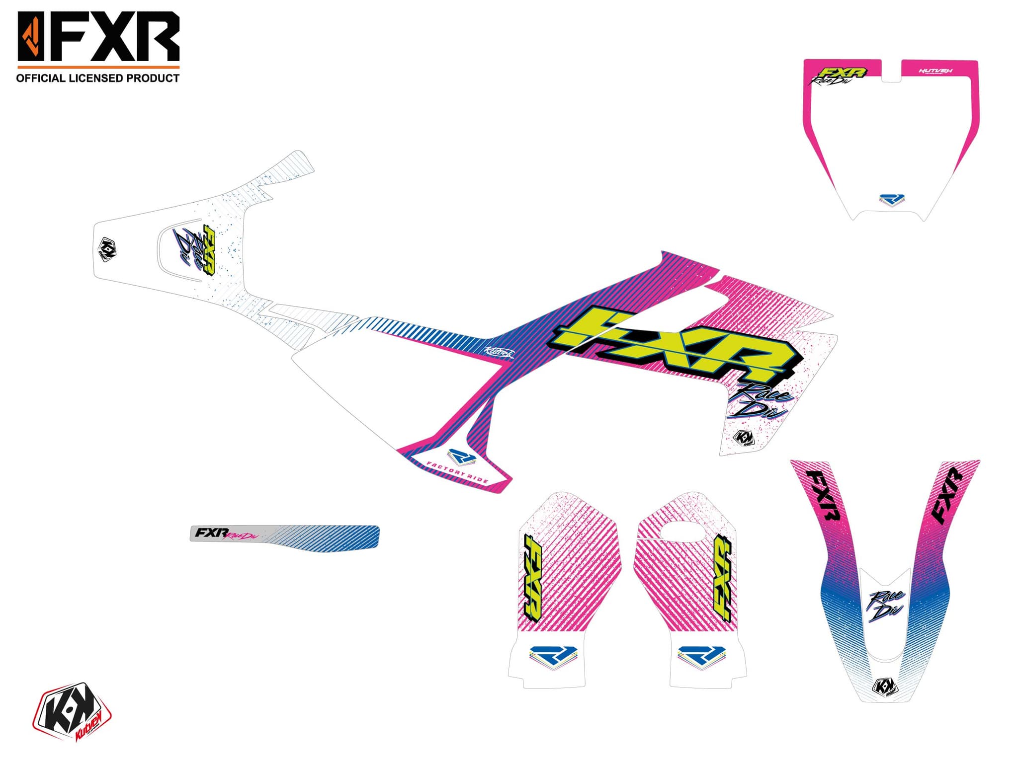 kit graphique motocross husqvarna e e5 fxr retro | Husqvarna | Kutvek - View 2