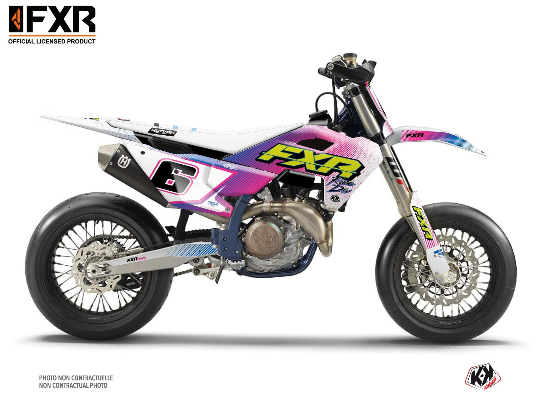 kit graphique motocross husqvarna fs 450 fxr retro   