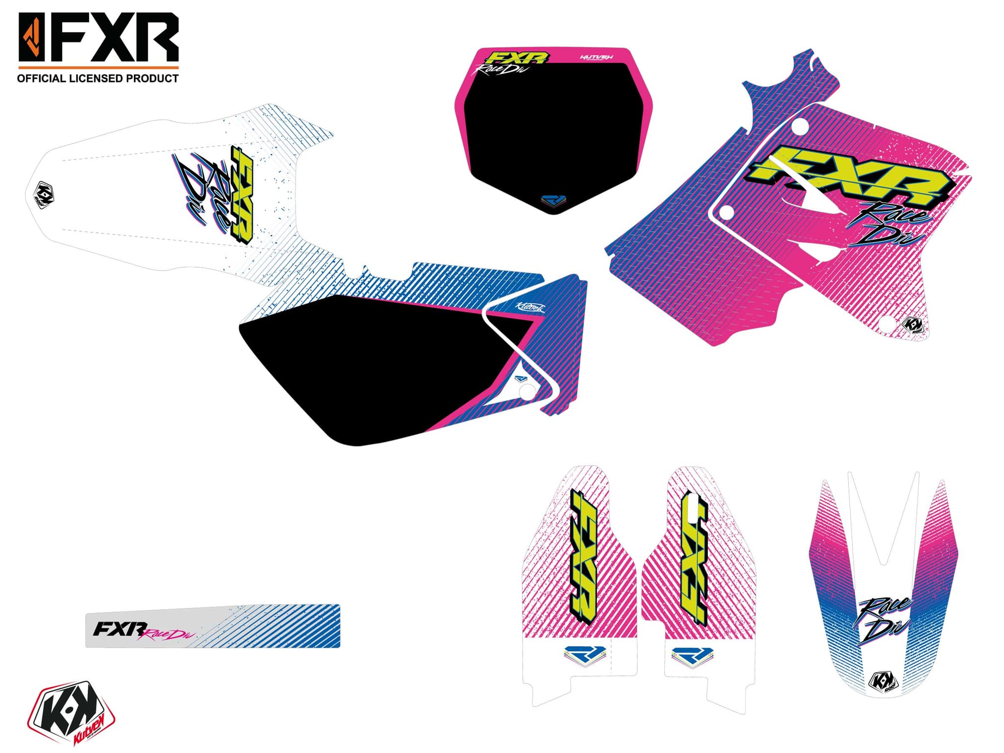 kit decorativo moto-cross suzuki rm 125 fxr retro replica | Suzuki | Kutvek - View 2