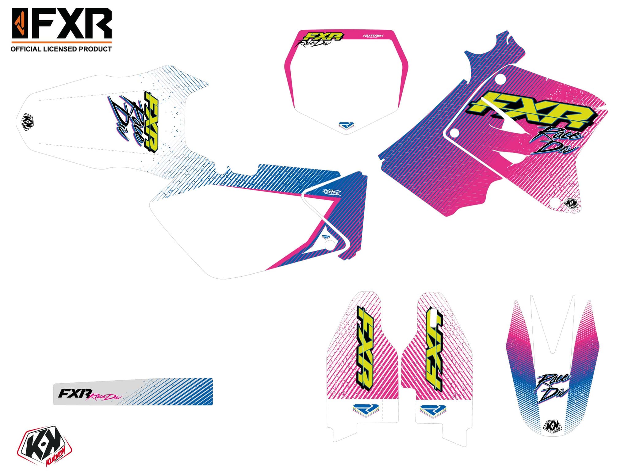 kit graphique motocross suzuki rm 250 fxr retro | Suzuki | Kutvek - View 2