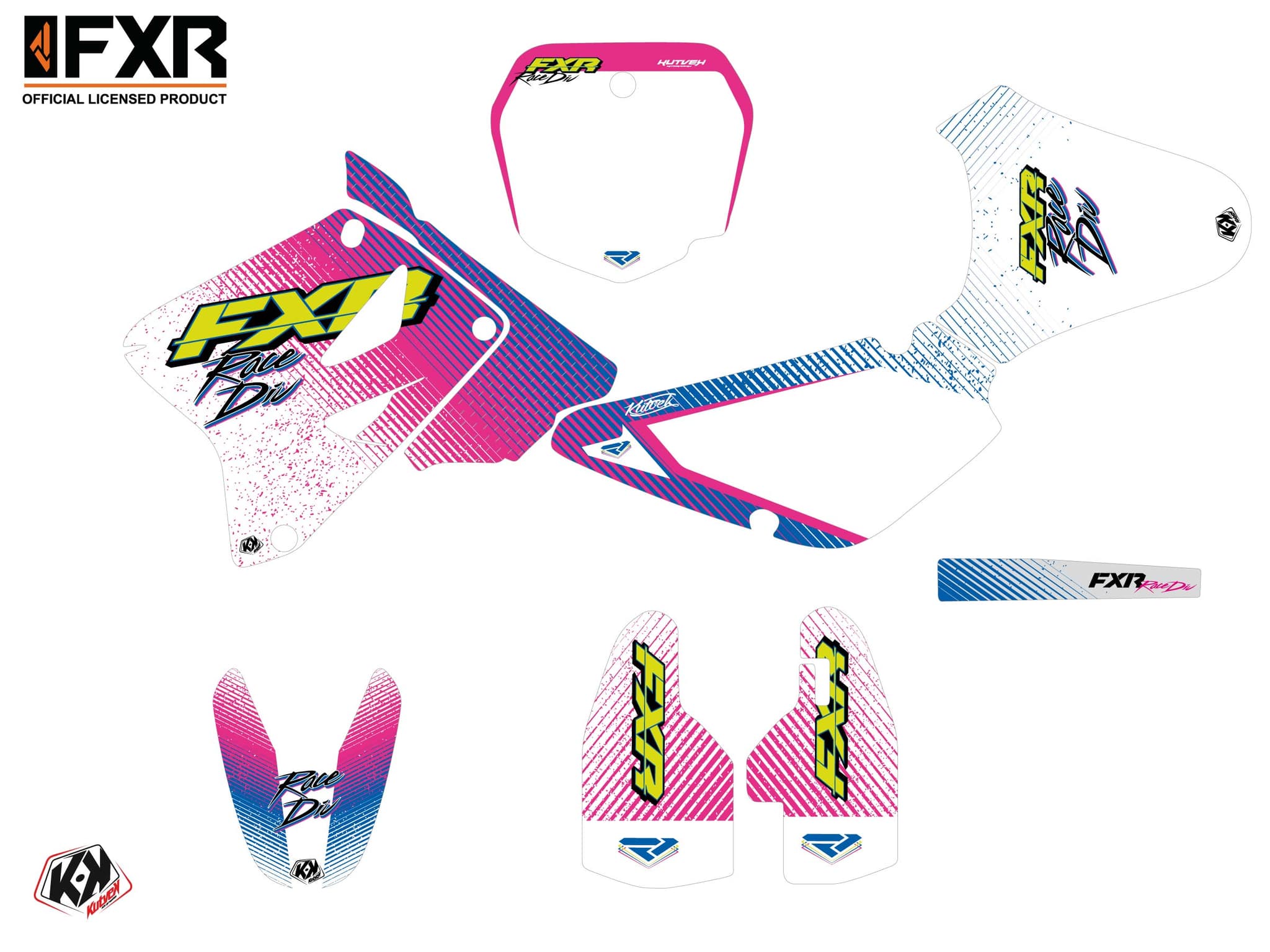 kit graphique motocross suzuki rm 85 fxr retro | Suzuki | Kutvek - View 2