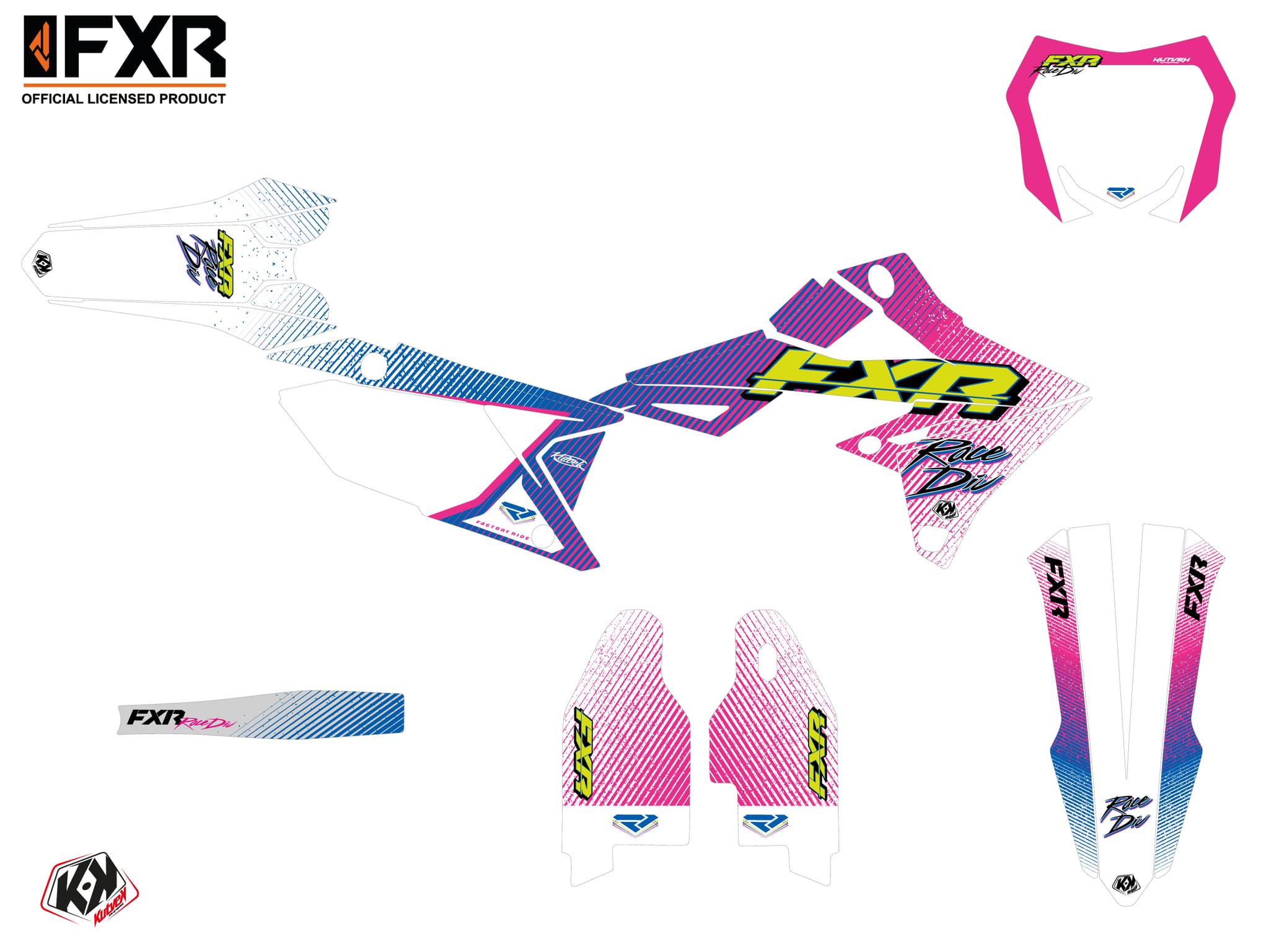 kit graphique motocross suzuki rm-z 450 fxr retro | Suzuki | Kutvek - View 2
