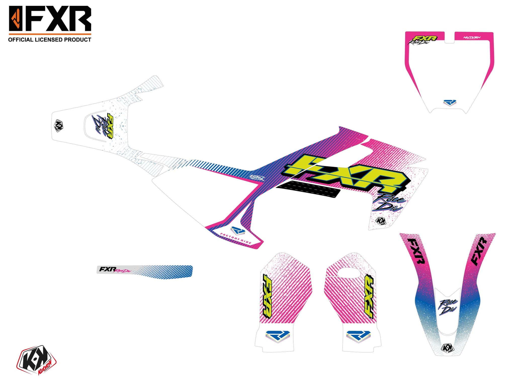 dirt bike husqvarna tc 50 fxr retro   graphic kit | Husqvarna | Kutvek - View 2