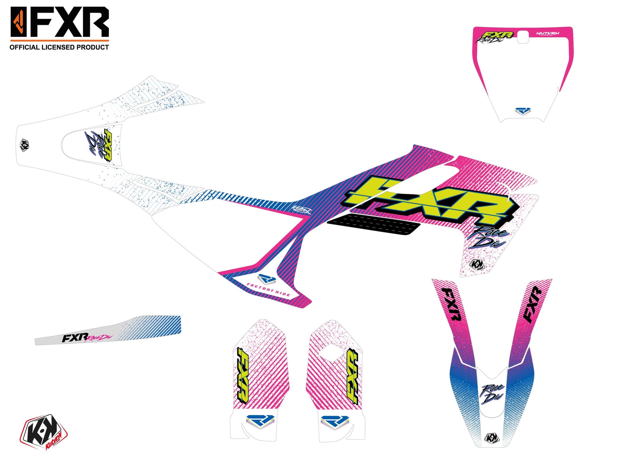 kit graphique motocross husqvarna tc 85 fxr retro | Husqvarna | Kutvek - View 2