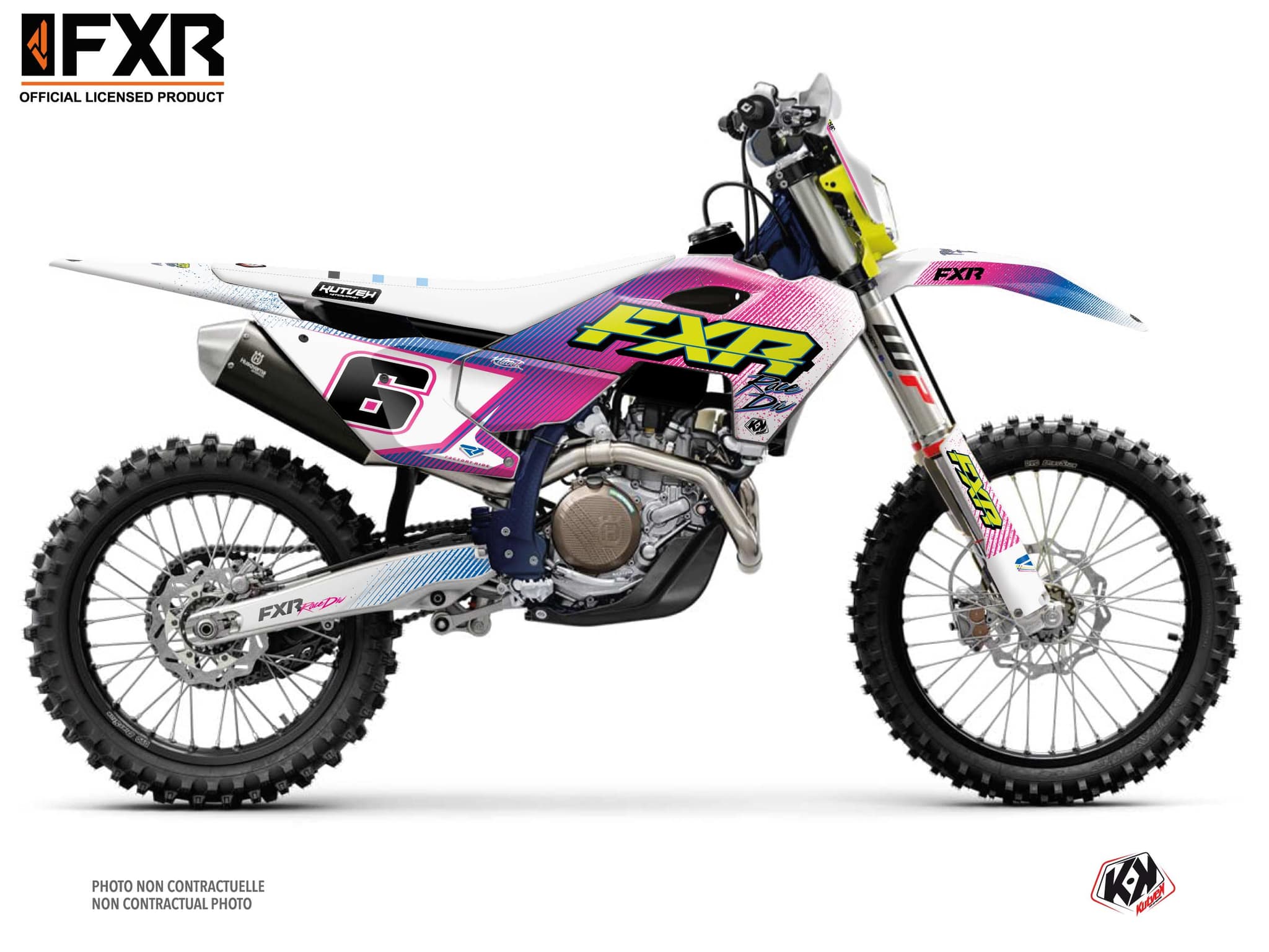 kit graphique motocross husqvarna te 150 fxr retro   