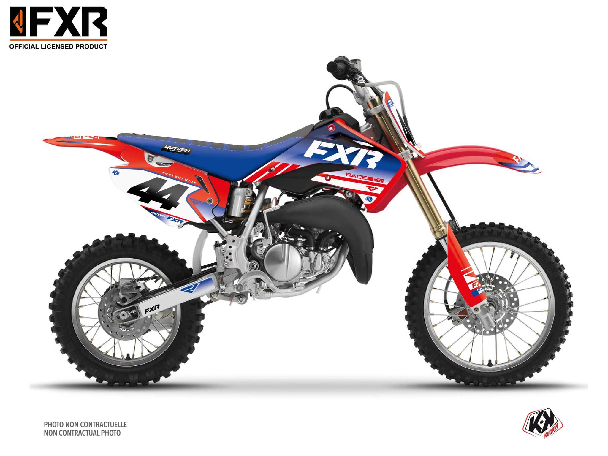 kit graphique motocross honda cr 85 fxr revo rouge