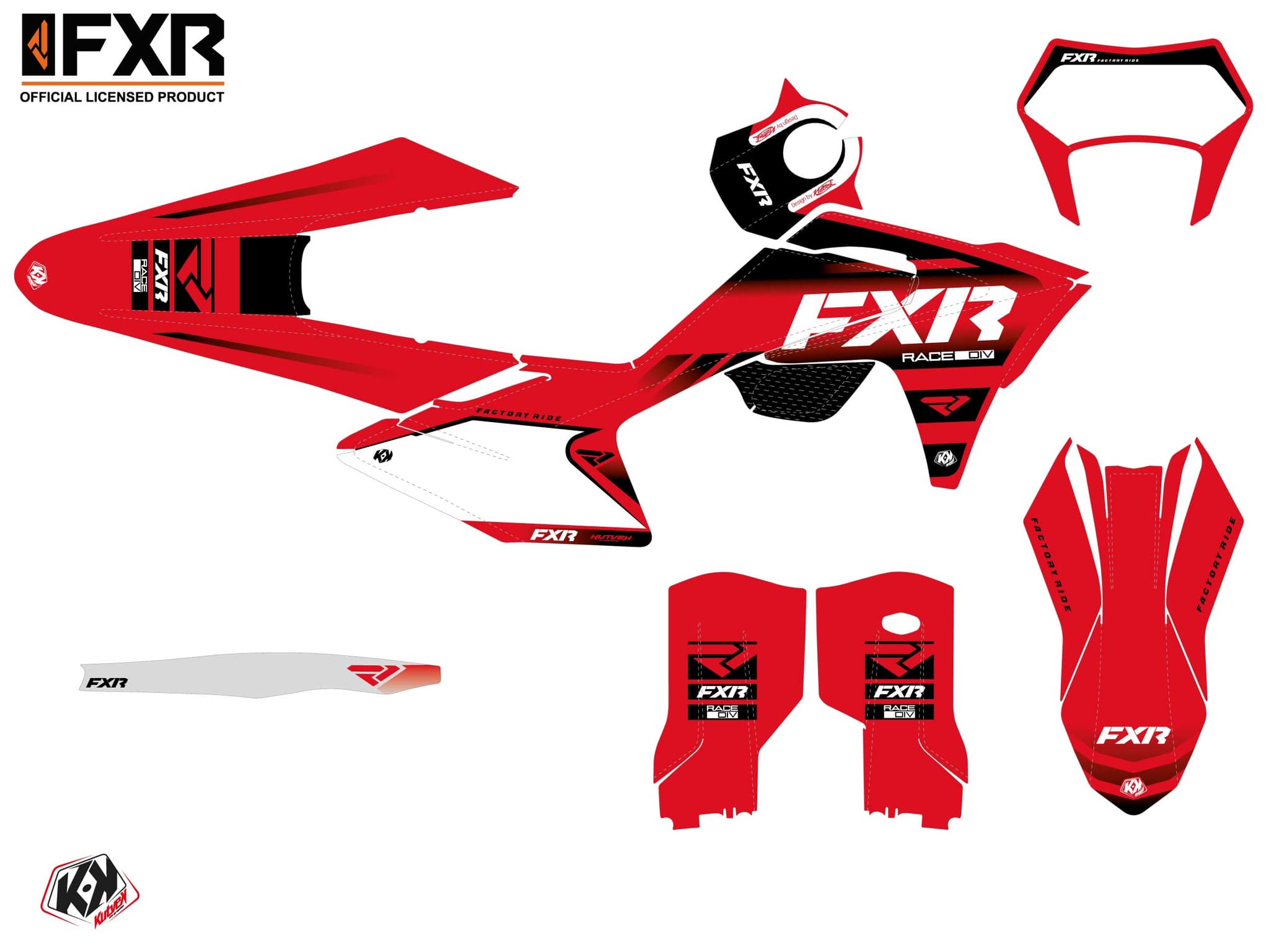 kit de decoración motocross gasgas ec fxr revo rojo | GASGAS | Kutvek - View 2