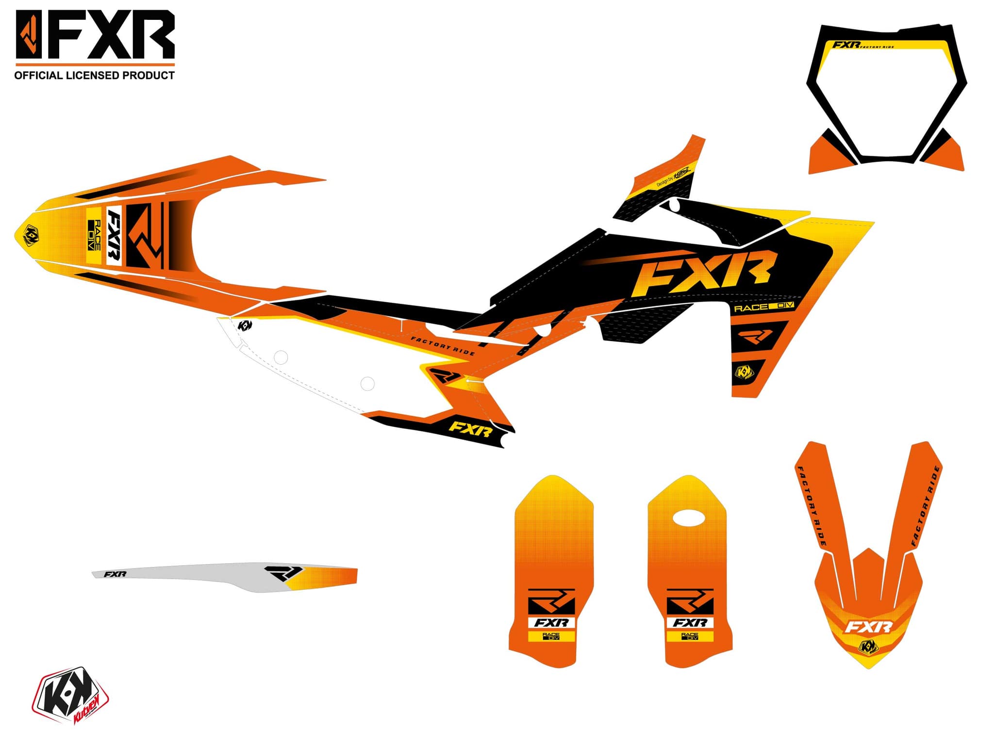 kit graphique motocross ktm smr 450 fxr revo orange | KTM | Kutvek - View 2