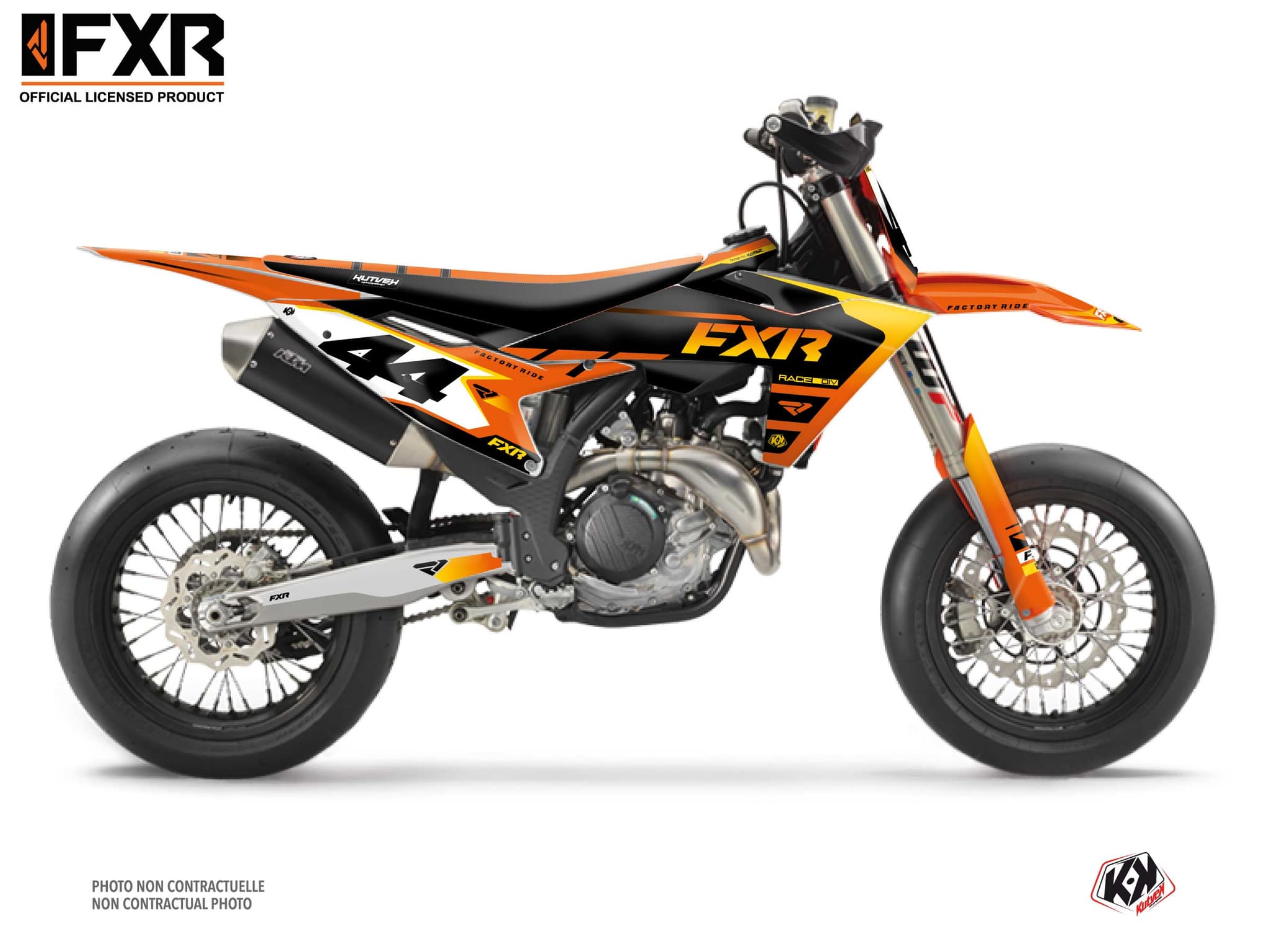 kit graphique motocross ktm smr 450 fxr revo orange  