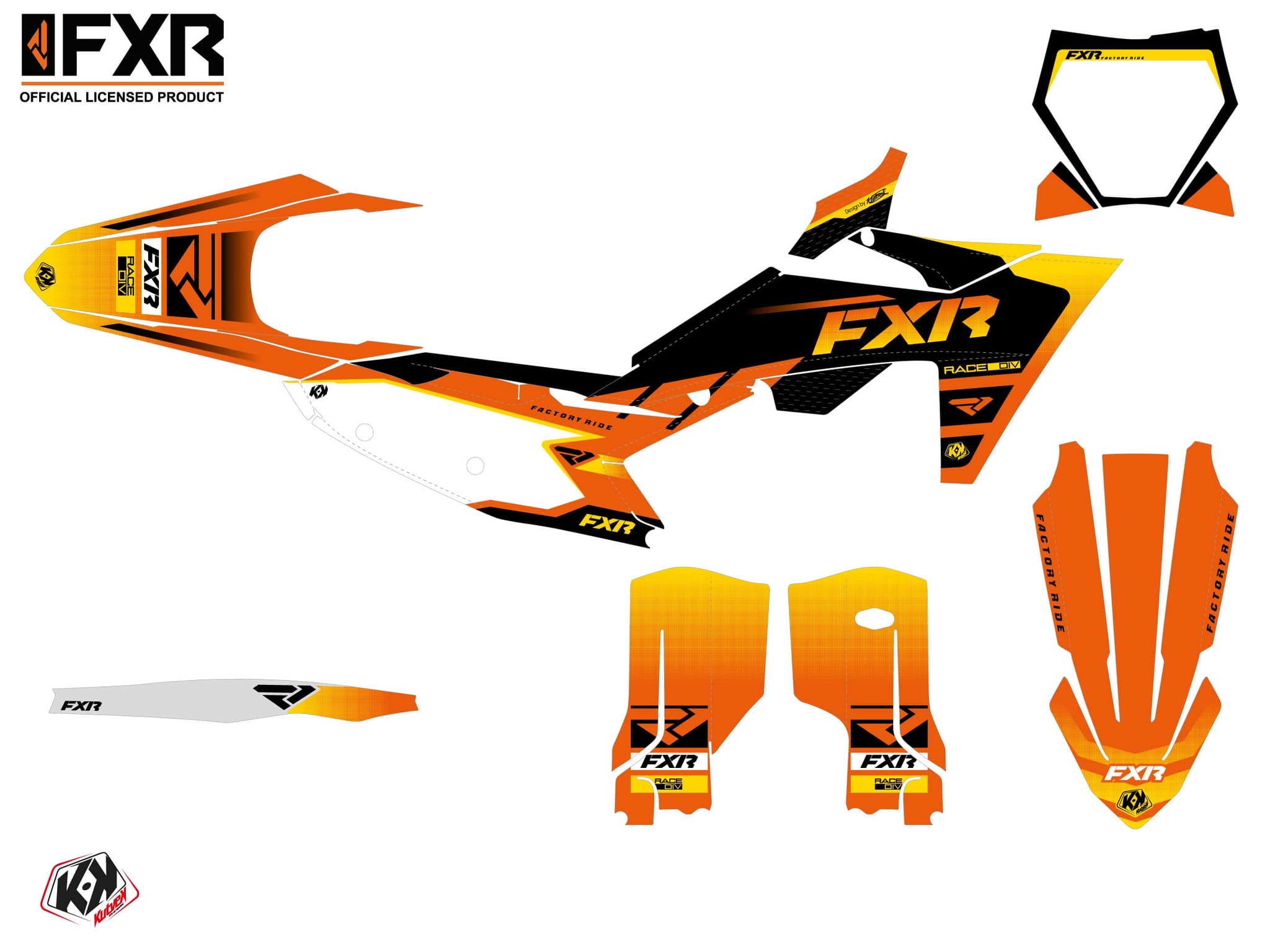 kit graphique motocross ktm sx 150 fxr revo orange | KTM | Kutvek - View 2