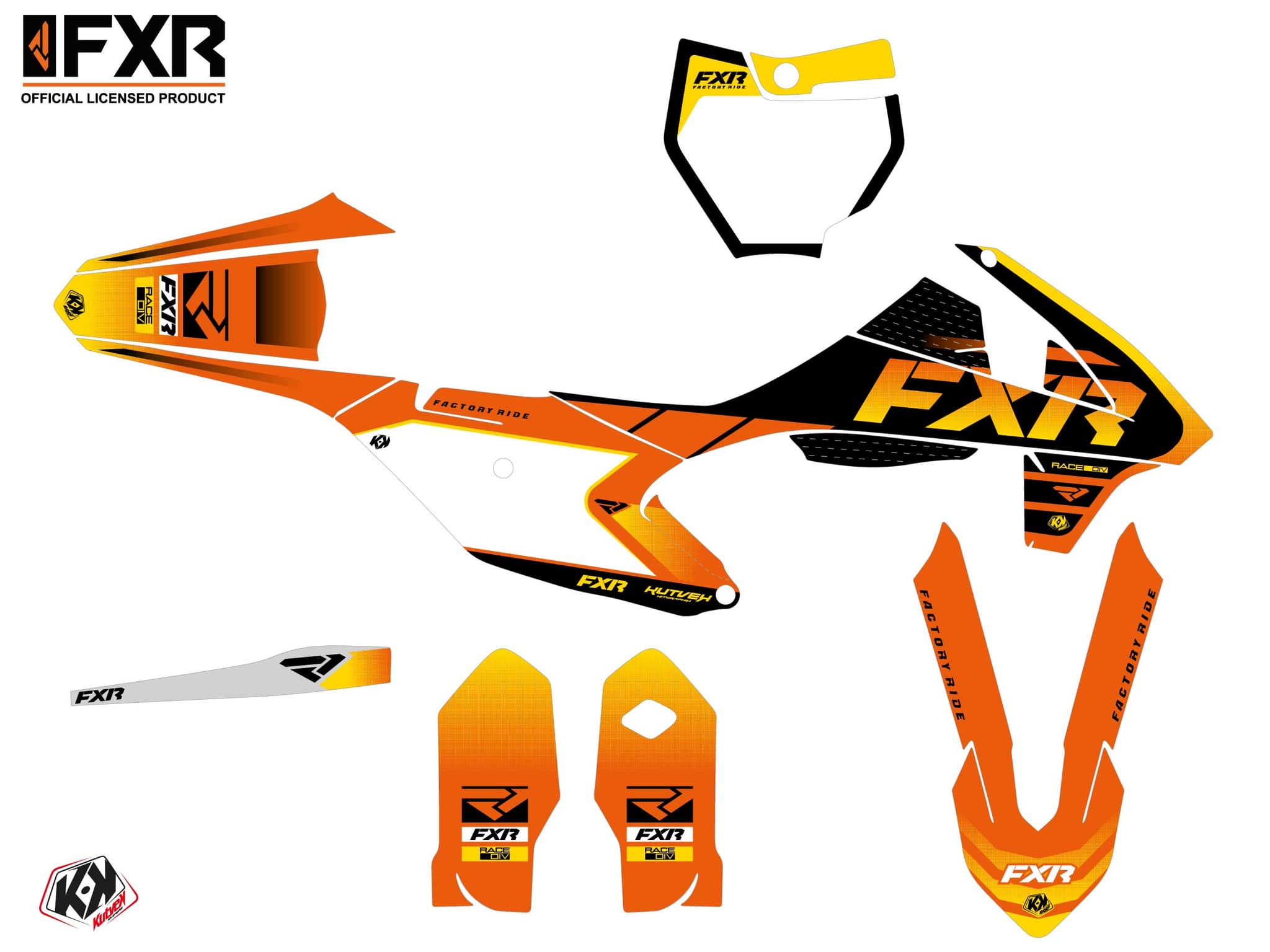 deko-set moto-cross ktm sx 85 fxr revo orange | KTM | Kutvek - View 2