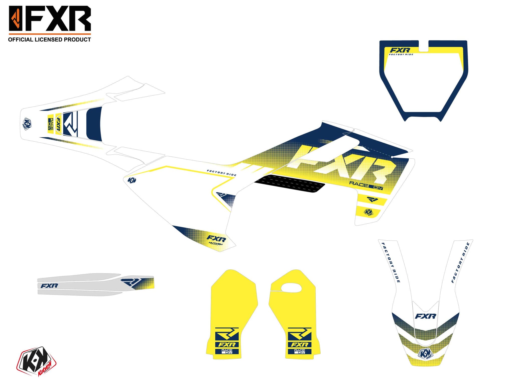 kit graphique motocross husqvarna tc 65 fxr revo blanc | Husqvarna | Kutvek - View 2