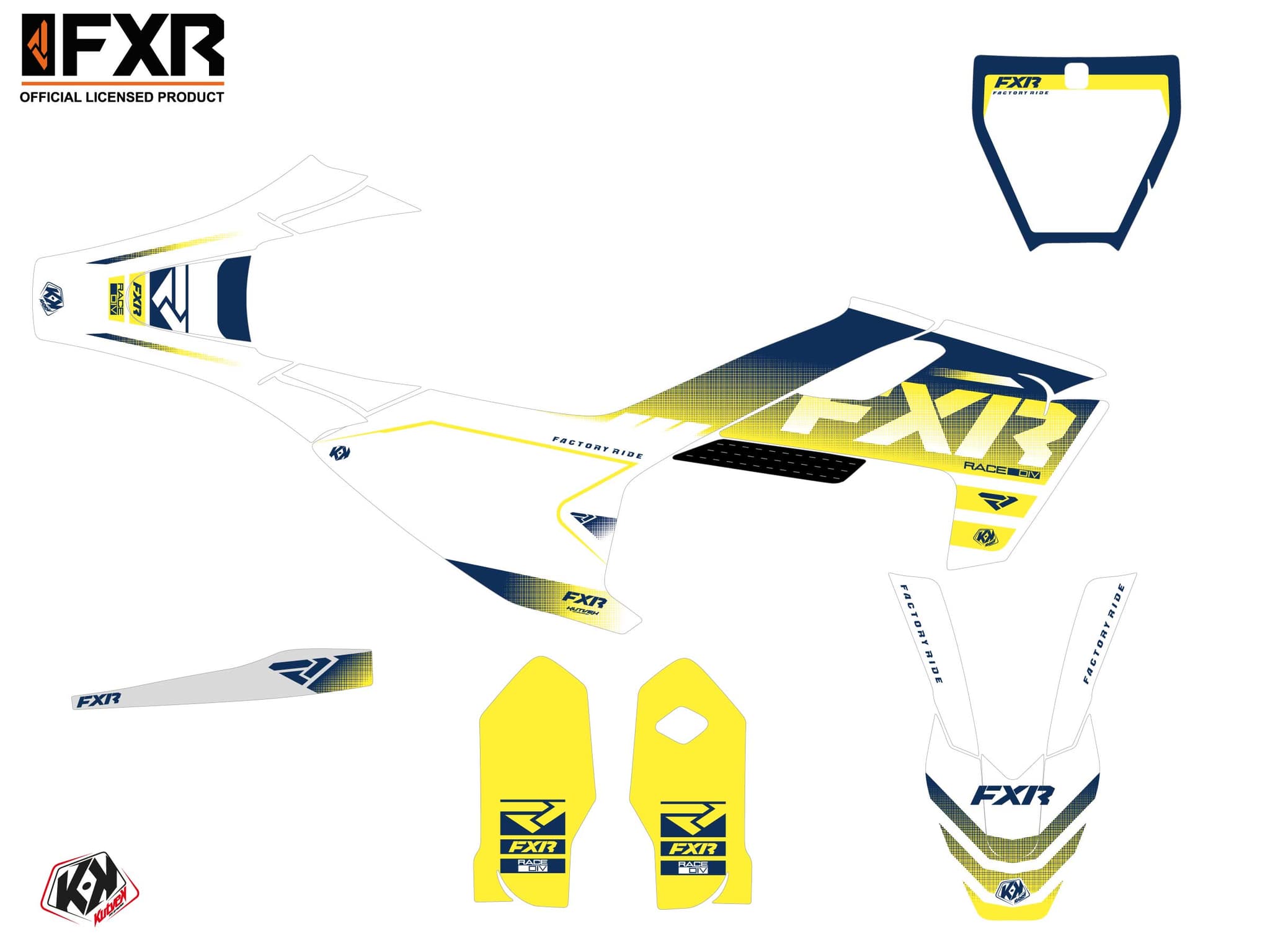 kit graphique motocross husqvarna tc 85 fxr revo blanc | Husqvarna | Kutvek - View 2
