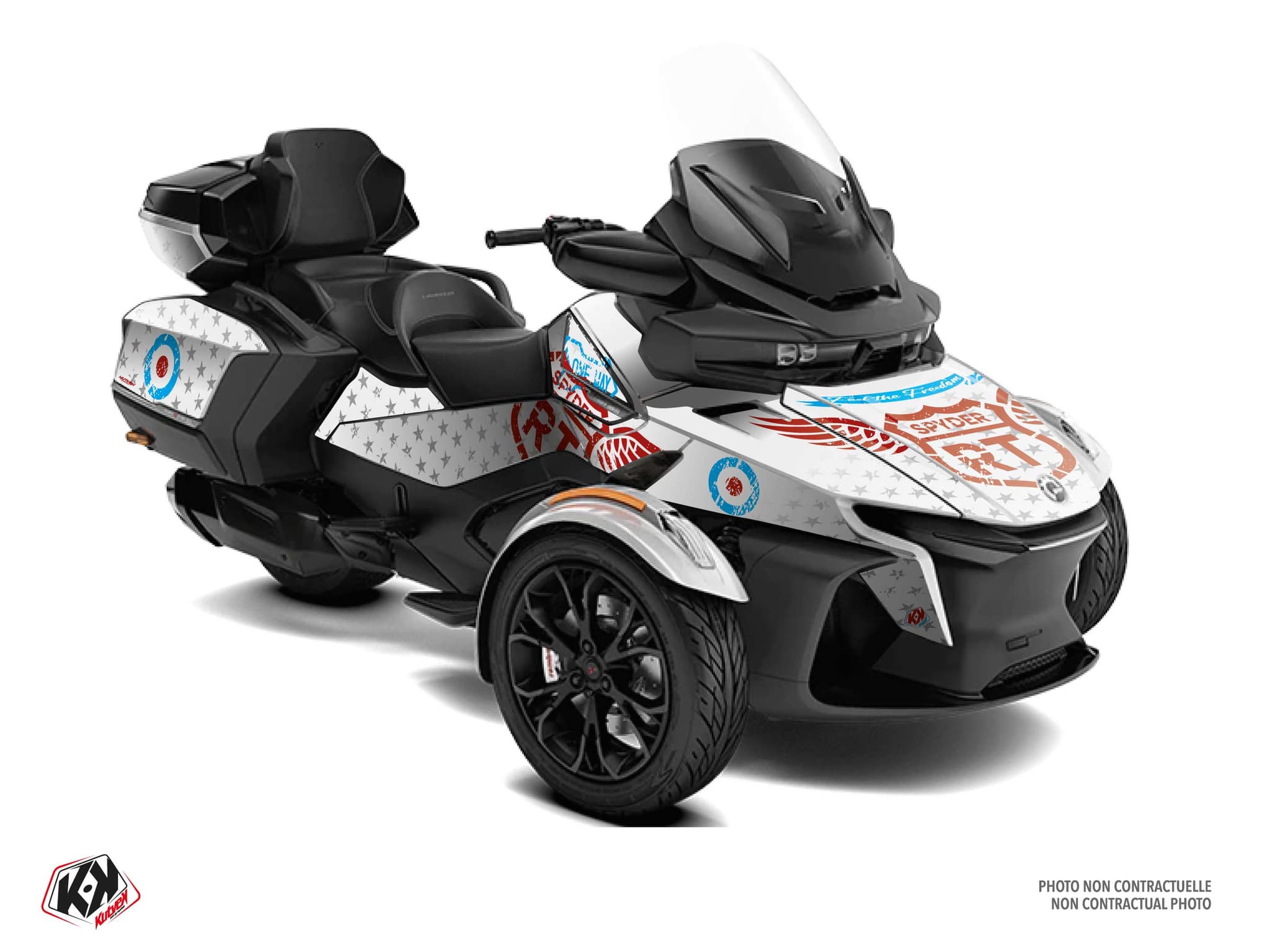 kit graphique  road blanc hybride can-am spyder rt