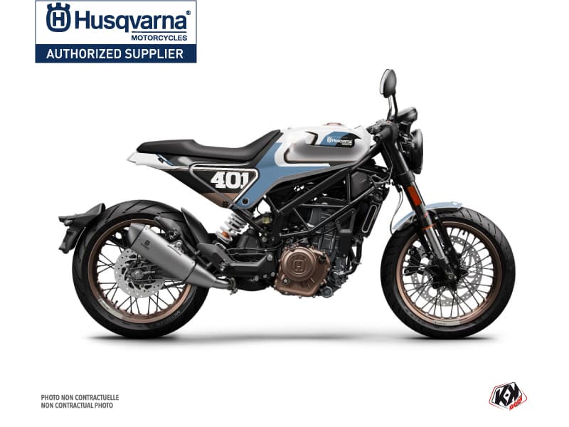 kit graphique moto husqvarna vitpilen 401 rocket bleu  