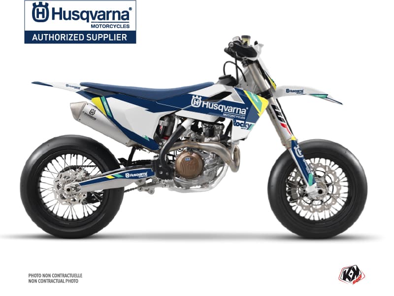 Kit graphique Moto Cross Rocky Husqvarna 450 FS Bleu