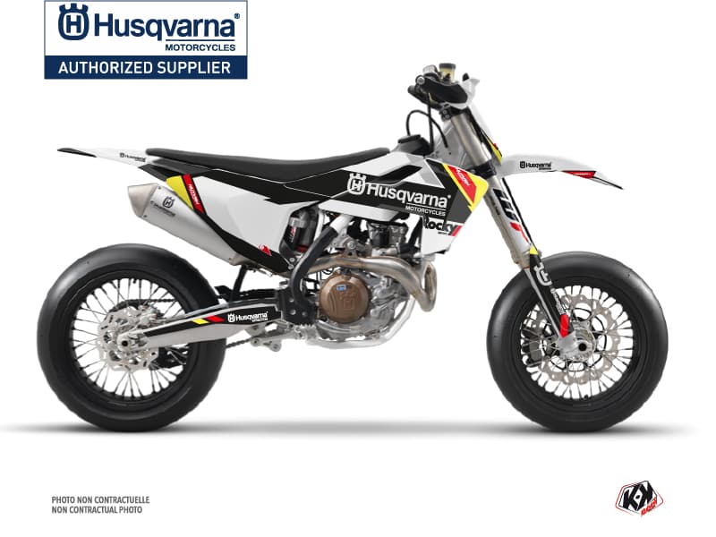 kit graphique motocross husqvarna fs 450 rocky noir  