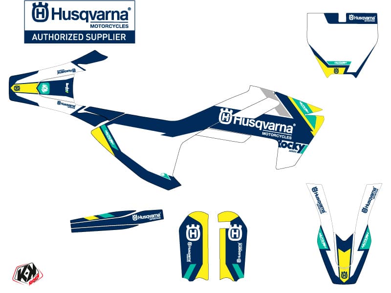 deko-set moto-cross rocky husqvarna tc 65 blau | Husqvarna | Kutvek - View 2