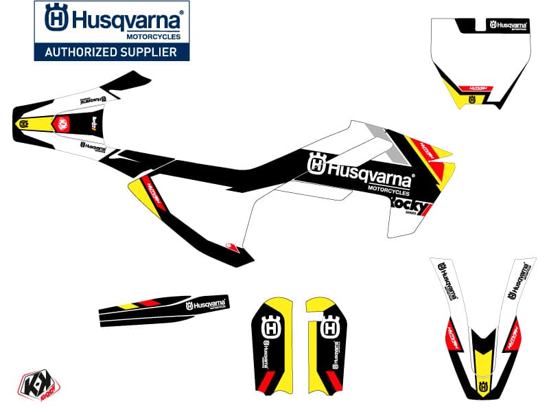 deko-set moto-cross rocky husqvarna tc 65 schwarz | Husqvarna | Kutvek - View 2