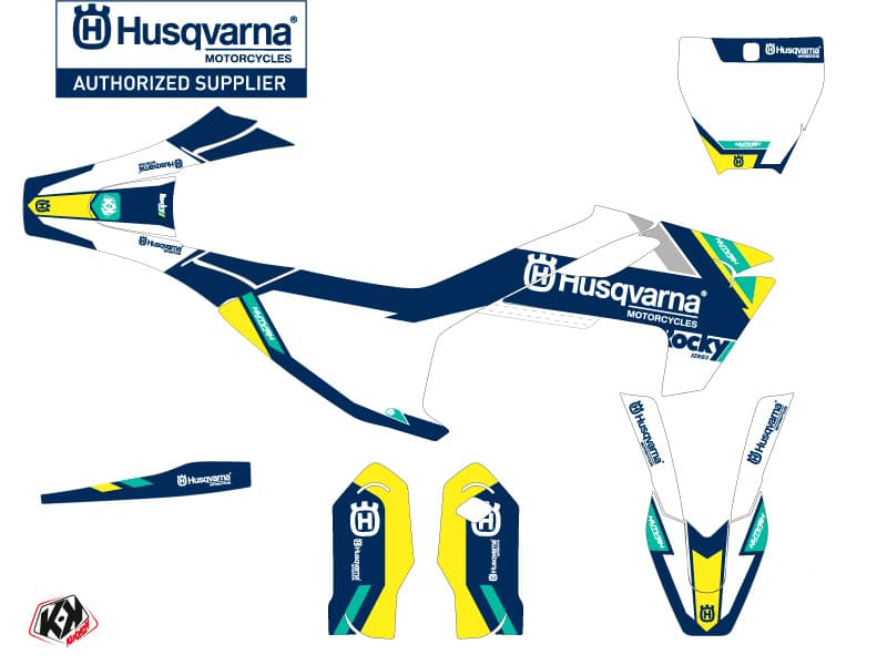 deko-set moto-cross rocky husqvarna tc 85 blau | Husqvarna | Kutvek - View 2