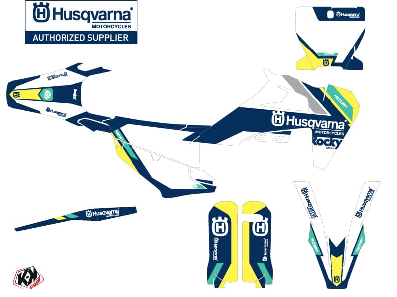 deko-set moto-cross rocky husqvarna fc 450 blau | Husqvarna | Kutvek - View 2