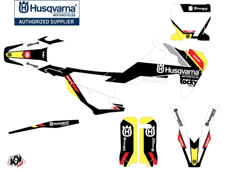 deko-set moto-cross rocky husqvarna fc 450 schwarz | Husqvarna | Kutvek - View 2