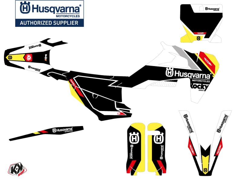 deko-set moto-cross rocky husqvarna tc 125 schwarz | Husqvarna | Kutvek - View 2