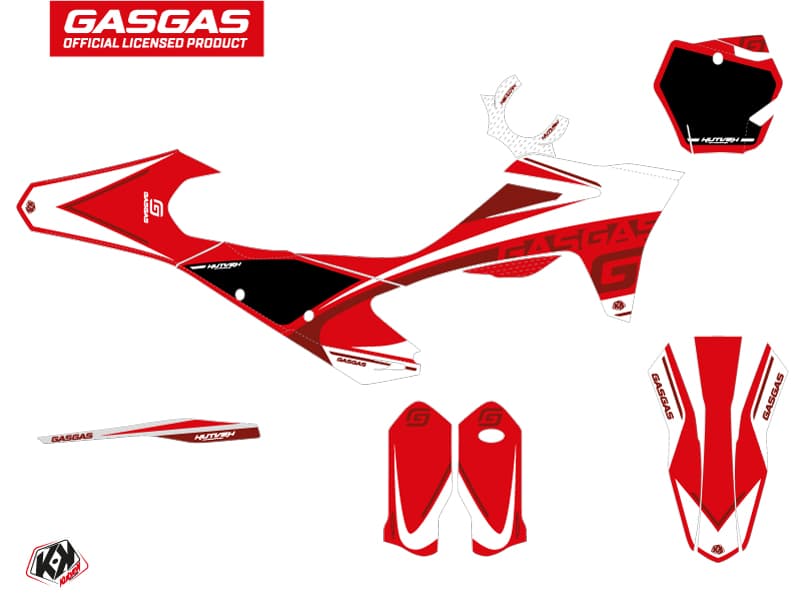 deko-set moto-cross rush gasgas mcf 250 rot | GASGAS | Kutvek - View 2