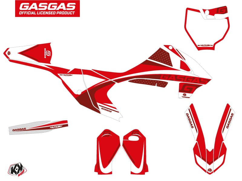deko-set moto-cross rush gasgas mc 65 rot | GASGAS | Kutvek - View 2