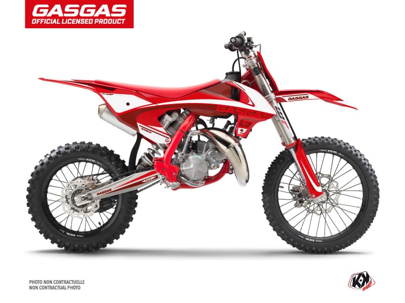 deko-set moto-cross rush gasgas mc 85 rot