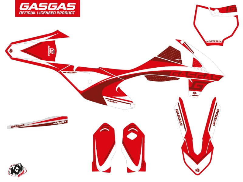 deko-set moto-cross rush gasgas mc 85 rot | GASGAS | Kutvek - View 2