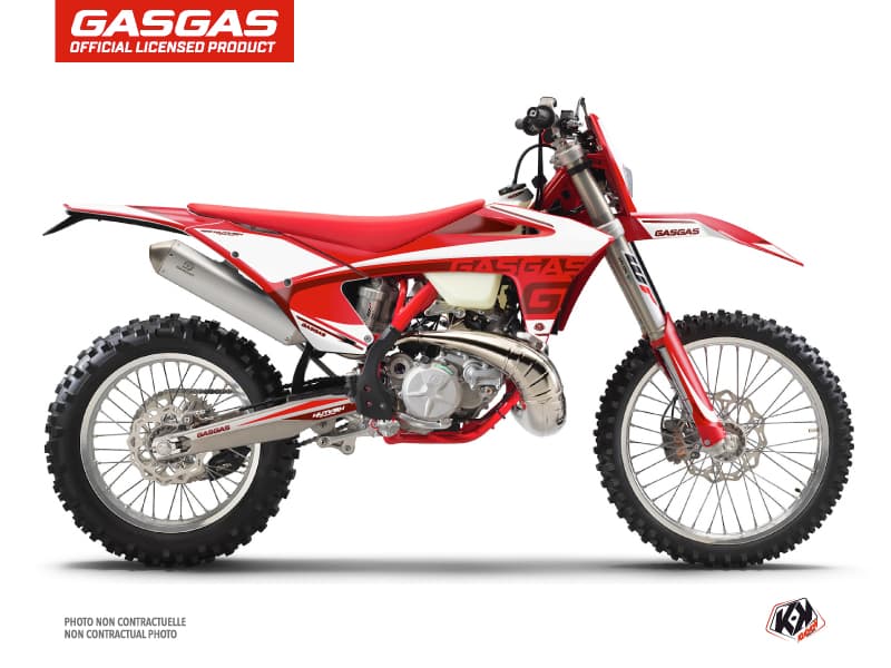kit graphique motocross gasgas ecf rush rouge  