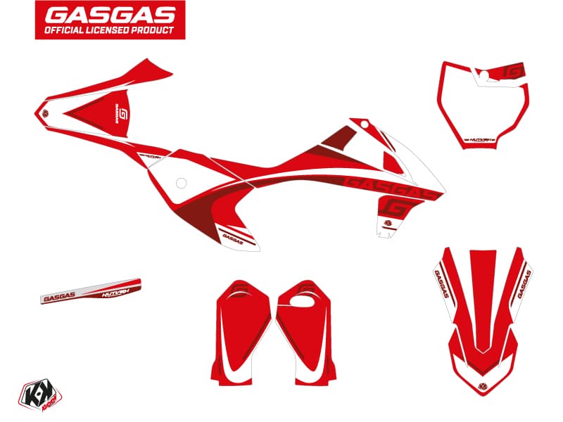 deko-set moto-cross rush gasgas mc-e 5 rot | GASGAS | Kutvek - View 2