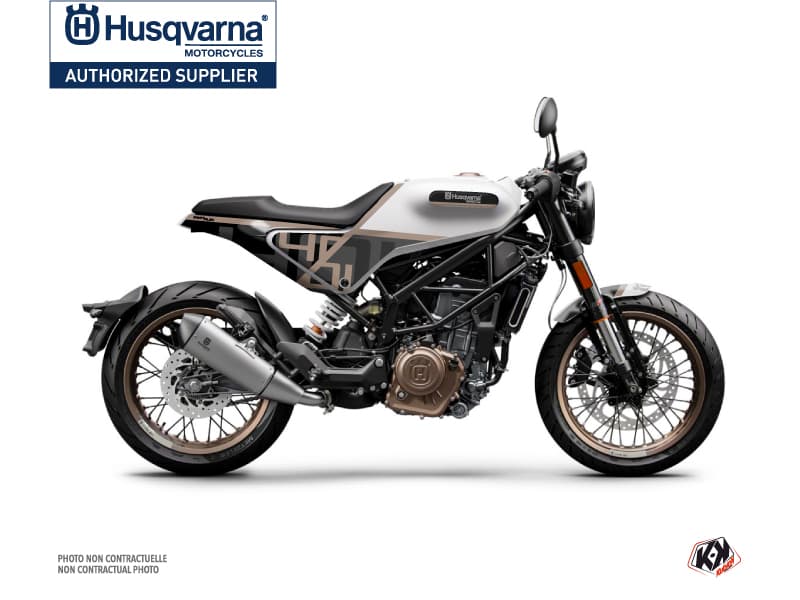 kit graphique moto husqvarna vitpilen 401 sekment gris-noir  