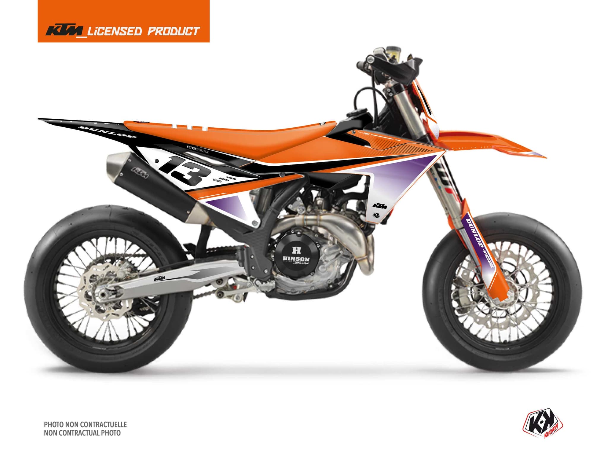 Kit graphique Moto Cross Shaw KTM 450 SMR Violet