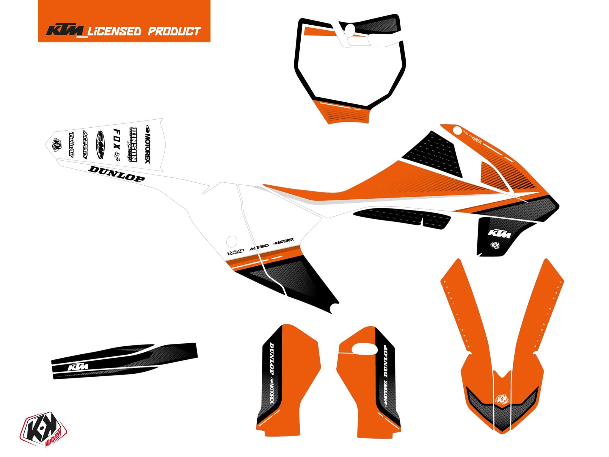 deko-set moto-cross shaw ktm 65 sx schwarz | KTM | Kutvek - View 2