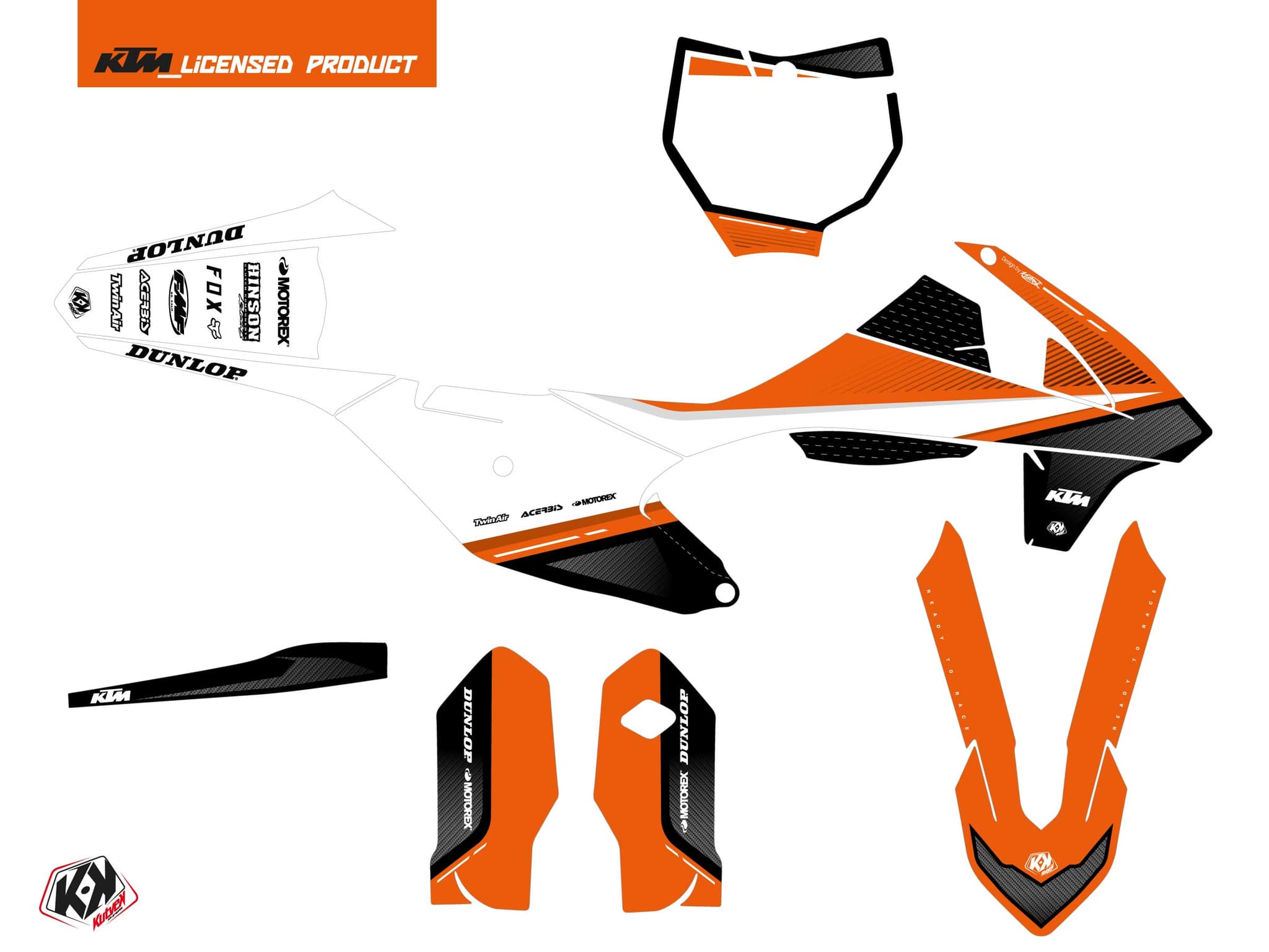 deko-set moto-cross shaw ktm 85 sx schwarz | KTM | Kutvek - View 2