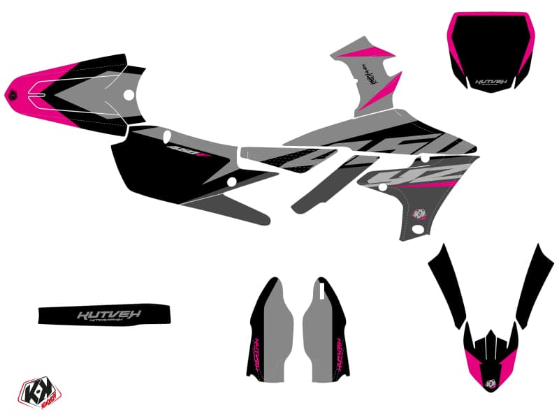 Yamaha 450 YZF Dirt Bike Skew Graphic Kit Pink | 450 YZF | Kutvek - View 2