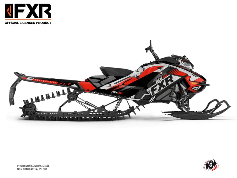 Kit déco FXR Rouge MOTONEIGE SKIDOO BACKCOUNTRY X-RS 850 E-TEC