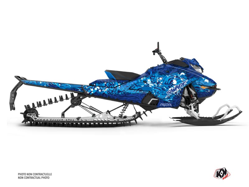 Kit déco SAVAGE Bleu MOTONEIGE SKIDOO BACKCOUNTRY X-RS 850 E-TEC