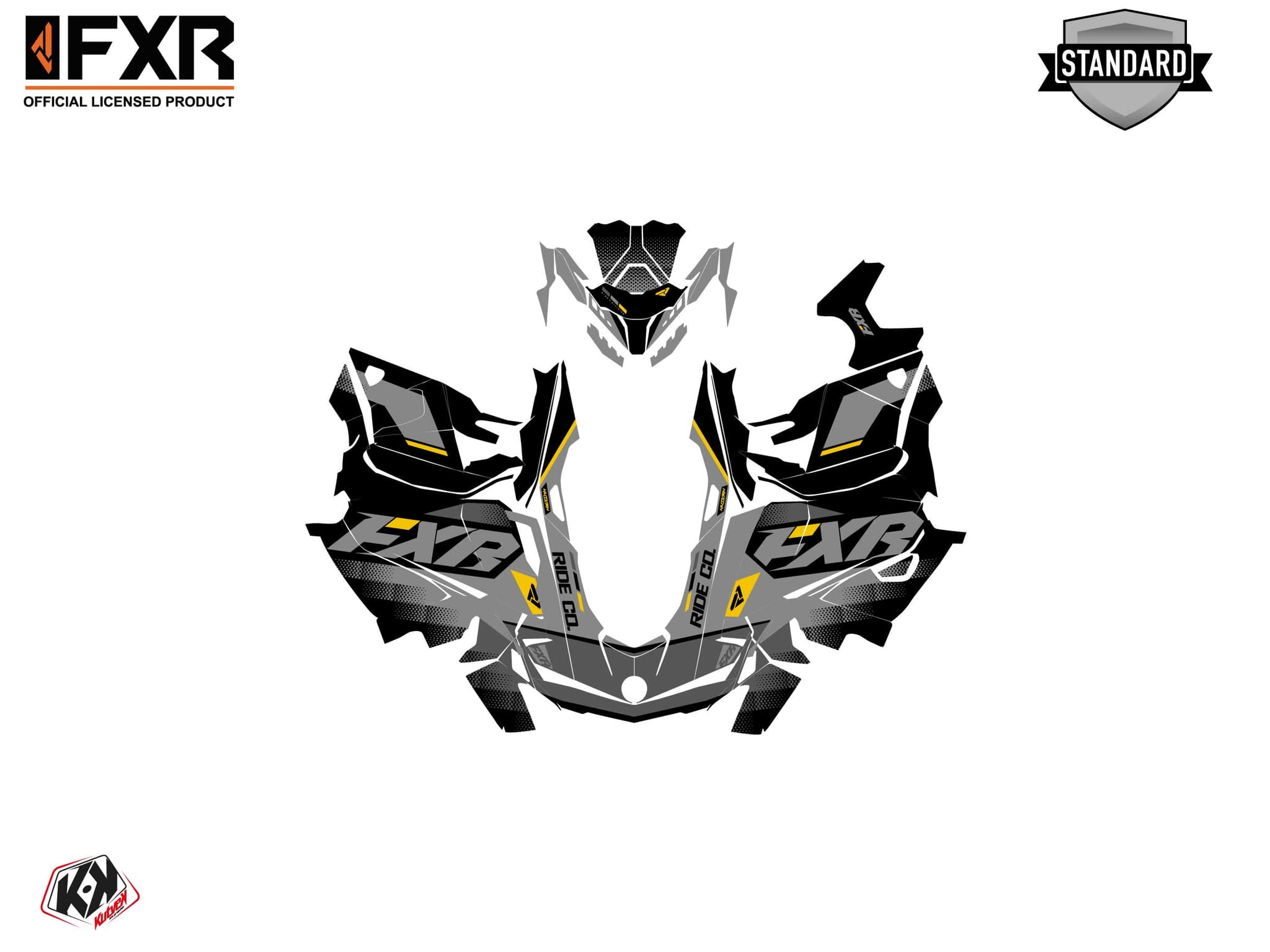 Snowmobile SKIDOO SUMMIT EVEREST SKAL Black graphic kit | Skidoo | Kutvek - View 2