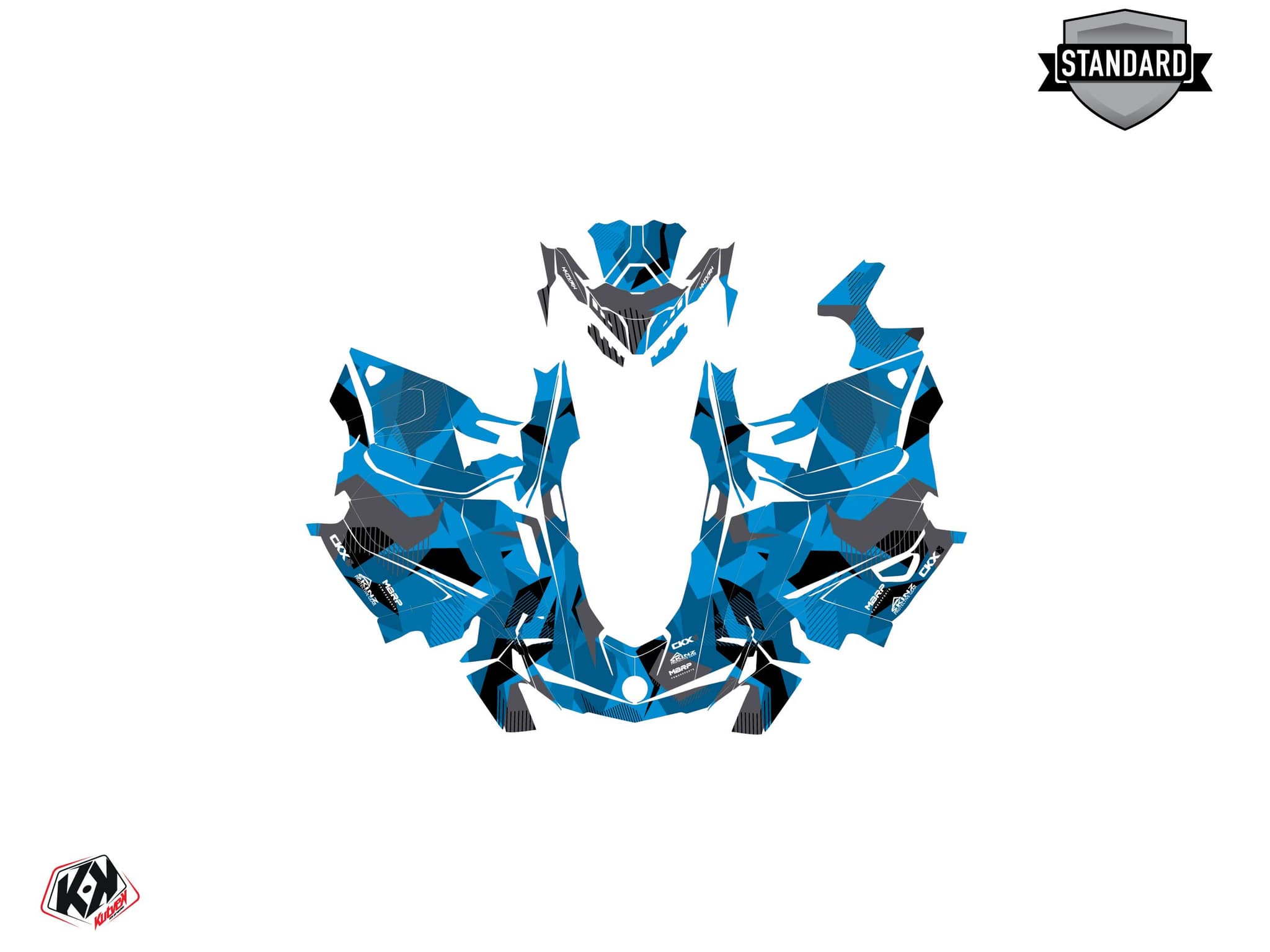 Kit graphique Motoneige SKIDOO MXZ 1200 UNIT Bleu | Skidoo | Kutvek - View 2