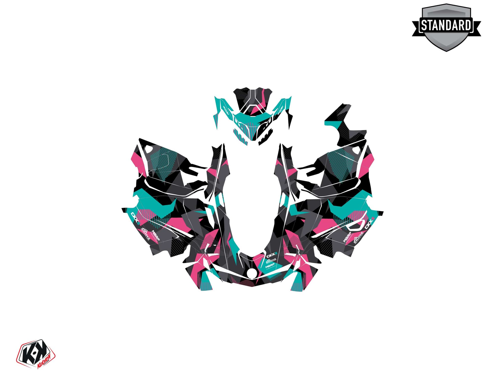 Kit graphique Motoneige SKIDOO MXZ BLIZZARD 800R E-TEC UNIT Rose | Skidoo | Kutvek - View 2