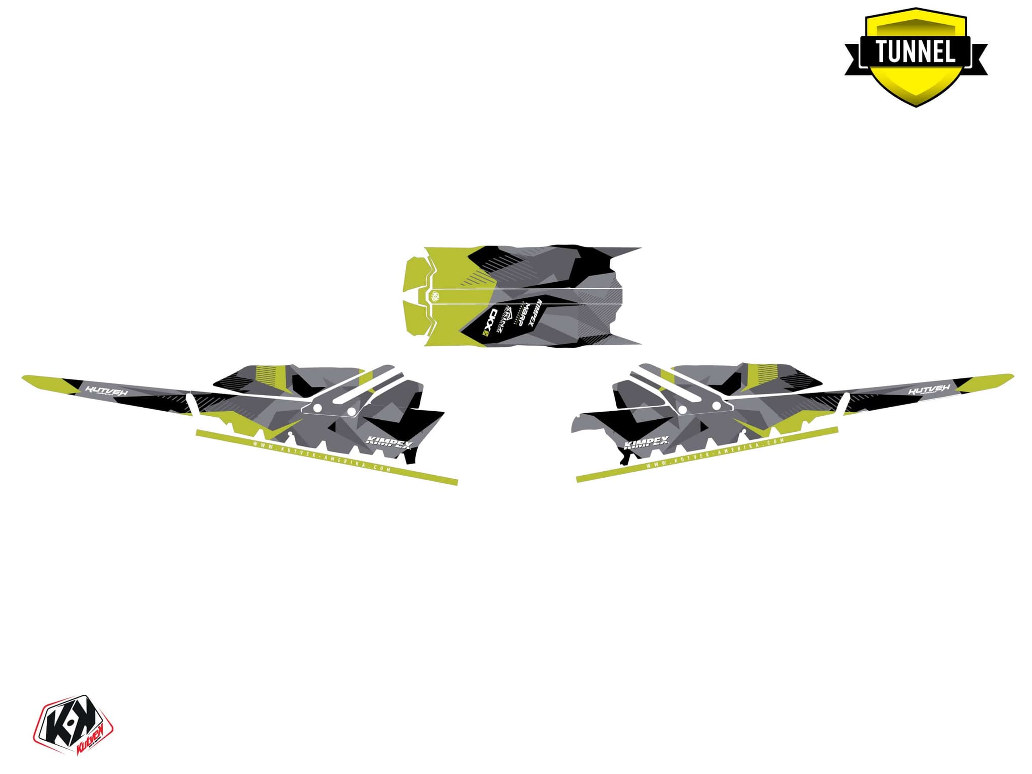 Kit graphique Motoneige SKIDOO MXZ TNT 600R E-TEC UNIT Vert | Skidoo | Kutvek - View 5