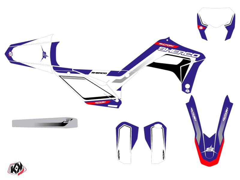 kit decorativo moto-cross sherco se 125 factory skratch blu | Sherco | Kutvek - View 2